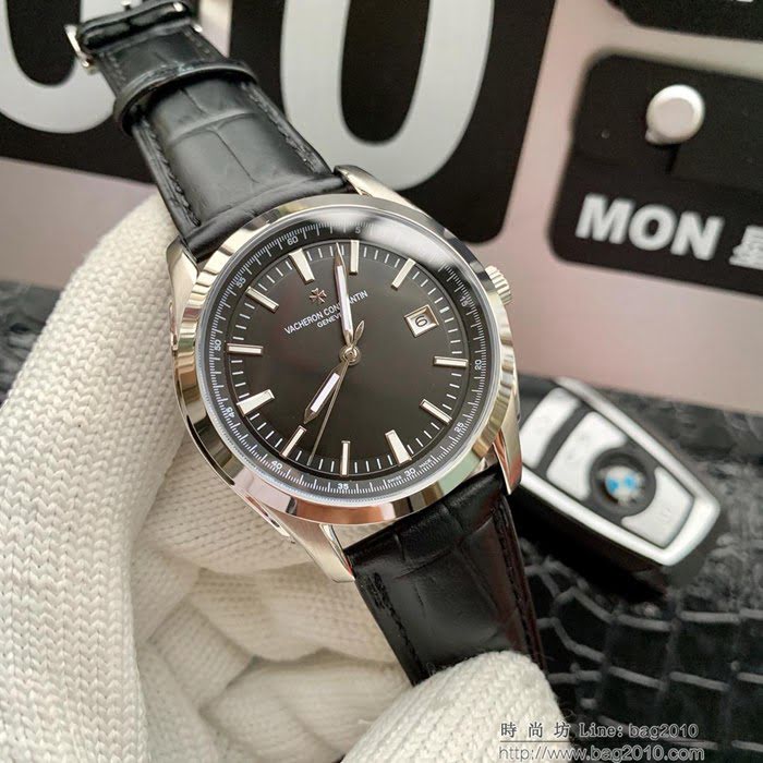 江詩丹頓 Vacheron Constantin 傳承系列 8215西鐵城機械機芯 經典大三針 小牛皮錶帶 精選男士腕表  wssb3850